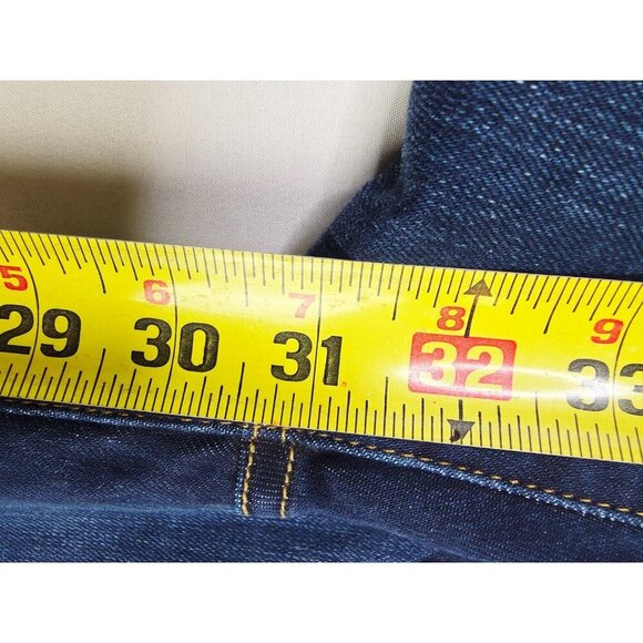 Frame 29X31 Womens Le Skinny De Jeanne Augusta Blue Denim Embroidered Logo Jeans - Picture 11 of 14